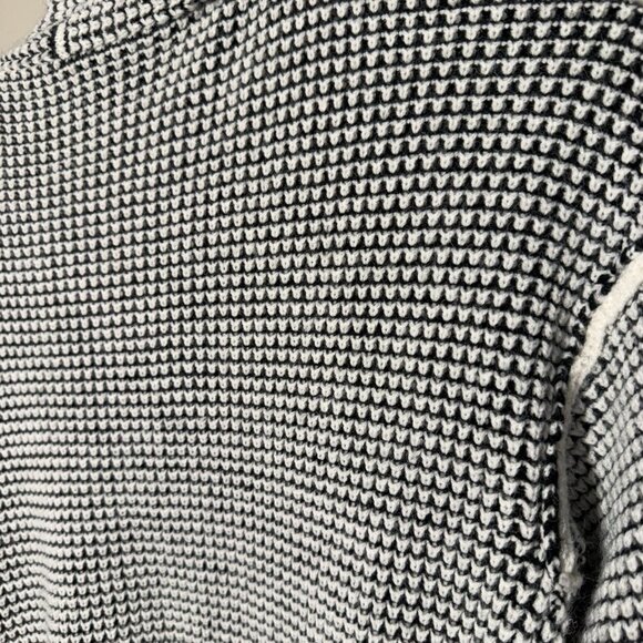 Waffle Style cardigan - black/white - Picture 5 of 7